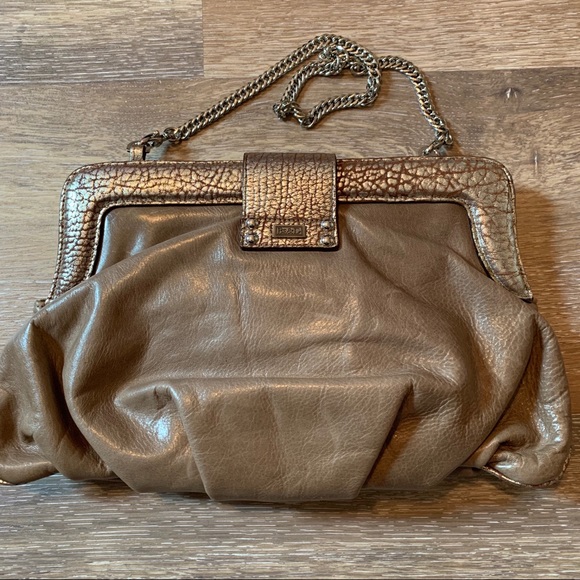 Be&D Leather purse with chain handle - Picture 3 of 7